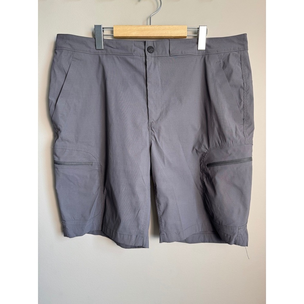 Wind River Mens Cargo Hiking Shorts Gray 38 Gorpcore Outdoor‎ Utility Stretch
